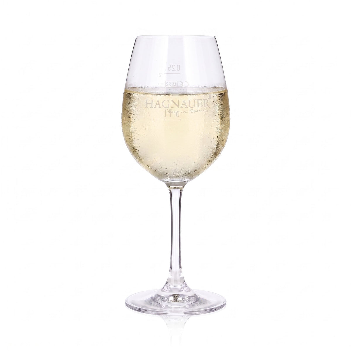 Hagnauer Wein Glas 0,33l Wein vom Bodensee