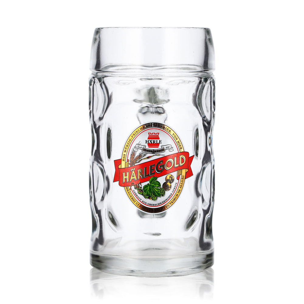 Härle Gold Bier Glas 0,5l Krug