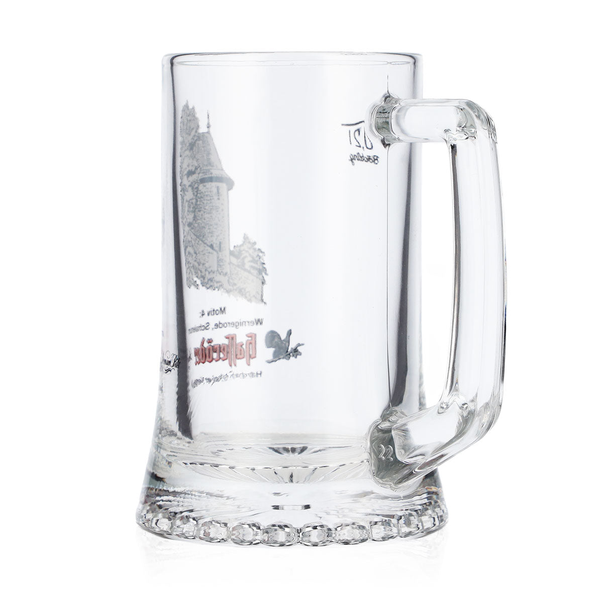 Hasseröder Bier Glas Bierkrug 0,2l Motiv 4 Wernigerode Schalenturm Böckling – Ansicht 4
