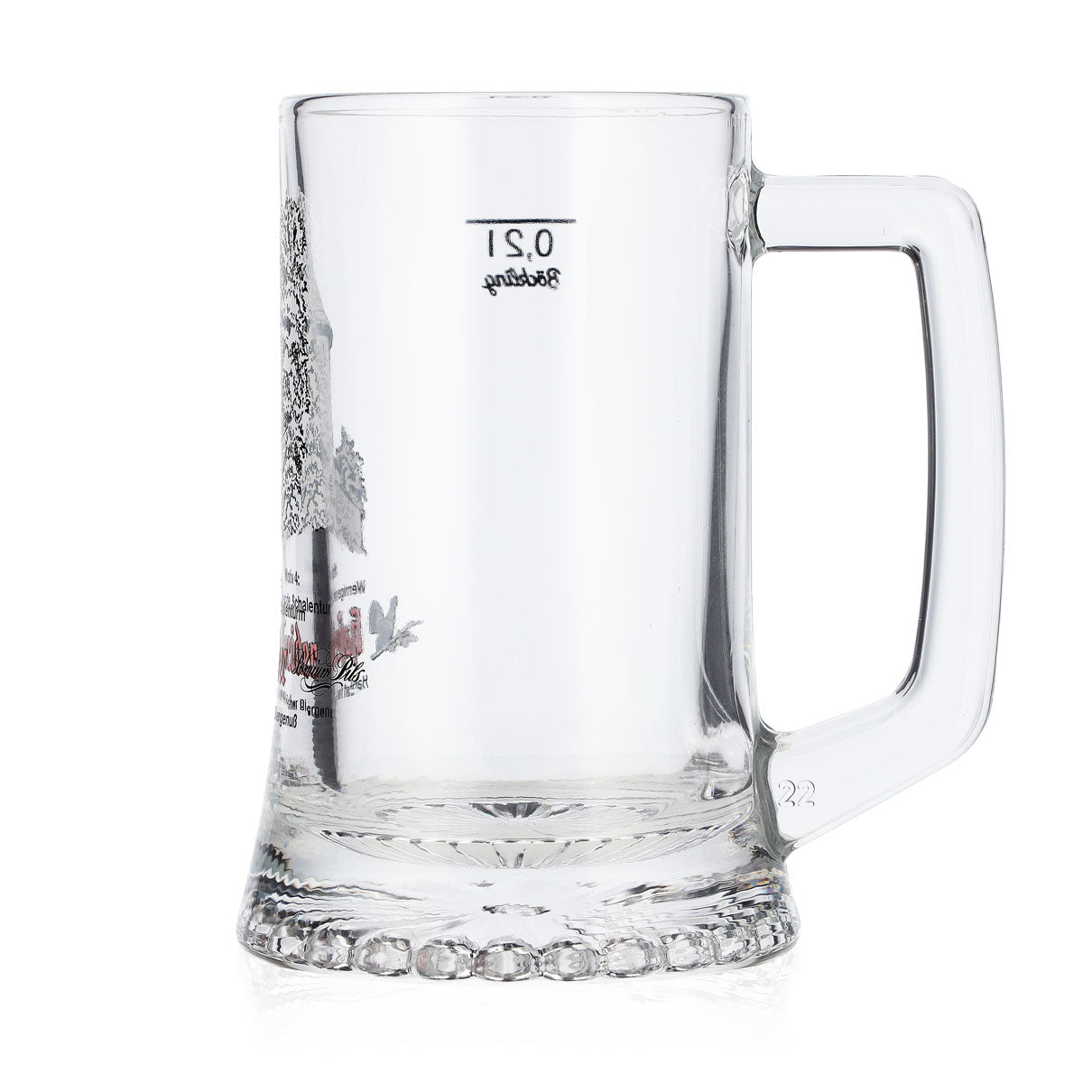 Hasseröder Bier Glas Bierkrug 0,2l Motiv 4 Wernigerode Schalenturm Böckling – Ansicht 5