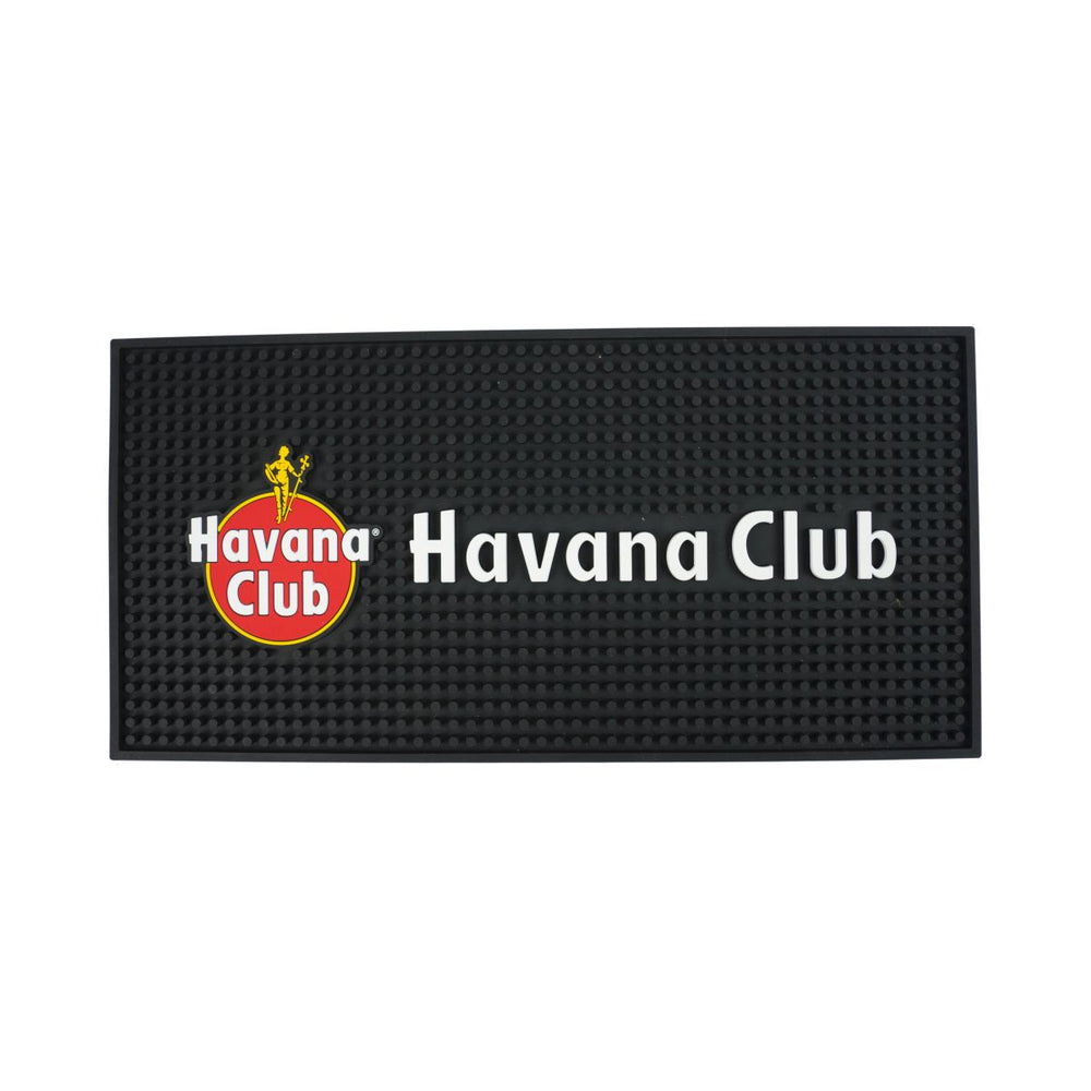 Havana Club Abtropfmatte Barmatte 45x22 cm Schwarz Gummi Serviceunterlage Theke