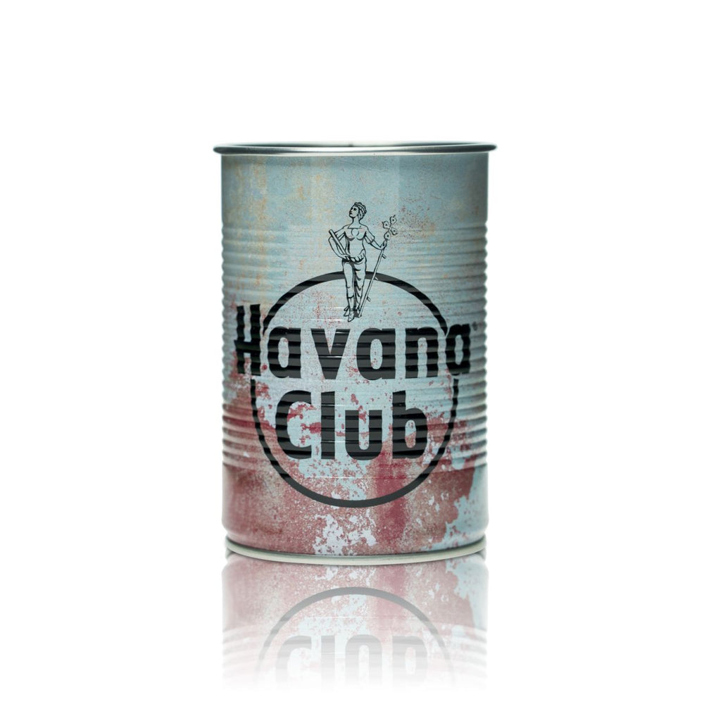 Havana Club Blechdose 0,35l Snackdose Longdrinkbecher Besteckhalter Metallbecher