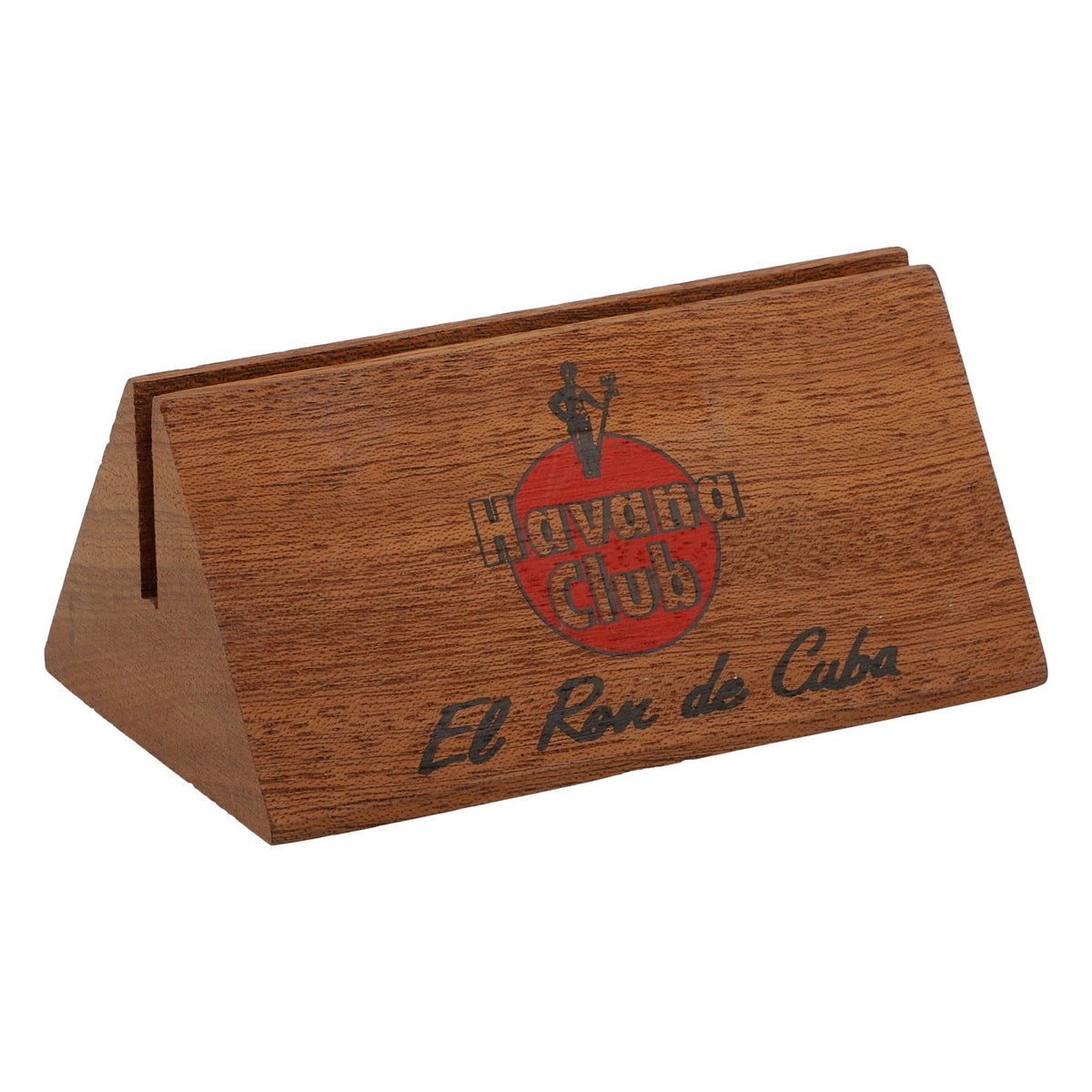 Havana Club Rum Tischaufsteller Kartenhalter Holz Bar Deko Original