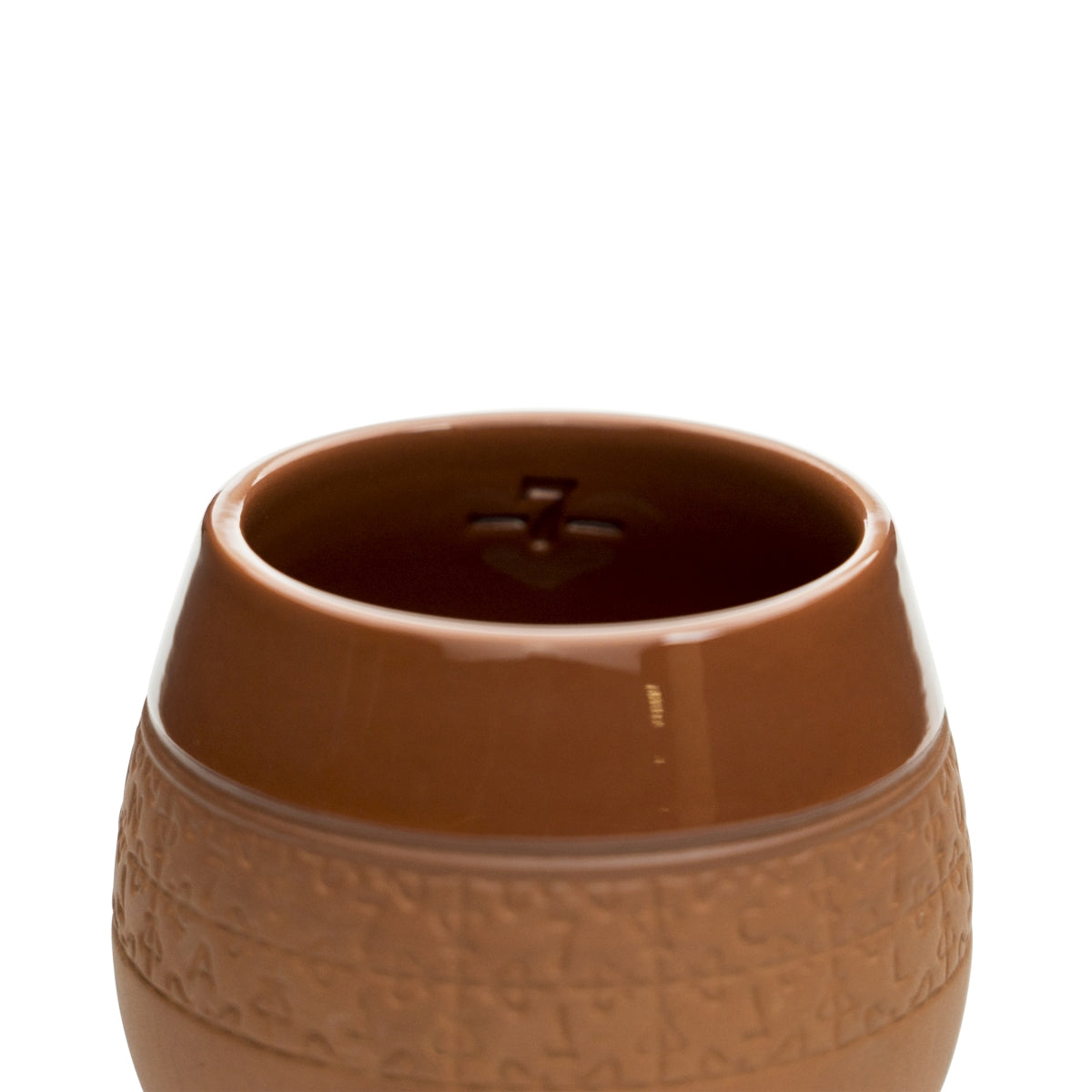 Havana Club Rum Tonbecher braun Relief Tumbler Cocktail Gläser Keramik Gläser – Ansicht 3
