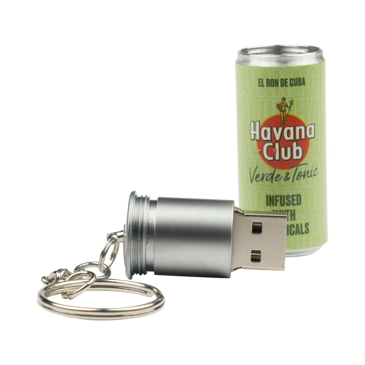 Havana Club Rum USB- Stick Schlüsselanhänger Dose Verde Key Ring Tonic Grün – Ansicht 2