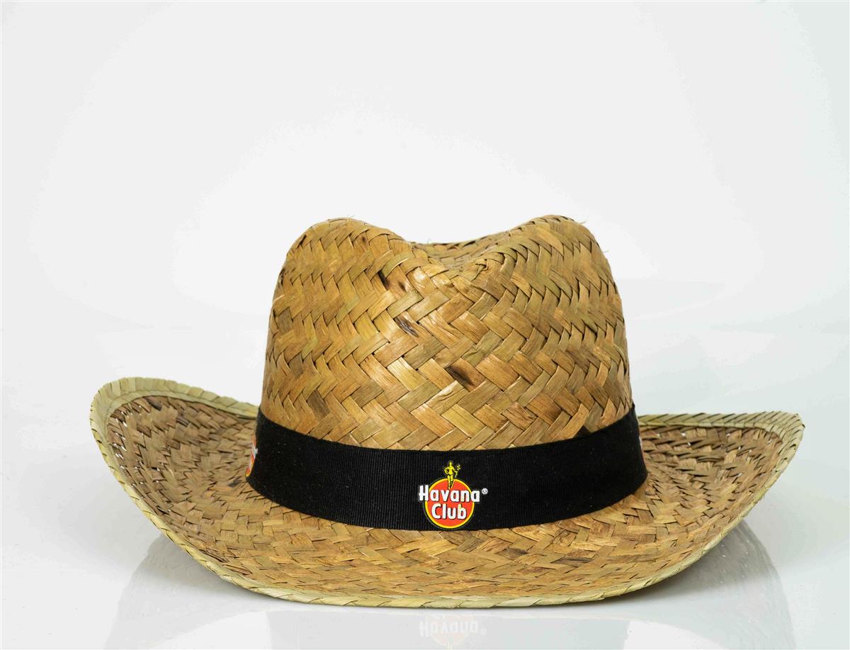 Havana Rum Strohhut Mütze Kappe Cap Straw Hat Sonne Schutz Sommer Festival Party – Ansicht 2
