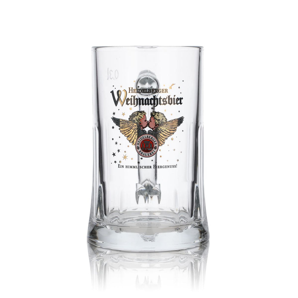 Heidelberger Brauerei Glas 0,3l Bierkrug Weihnachtsbier Humpen Seidel Gläser