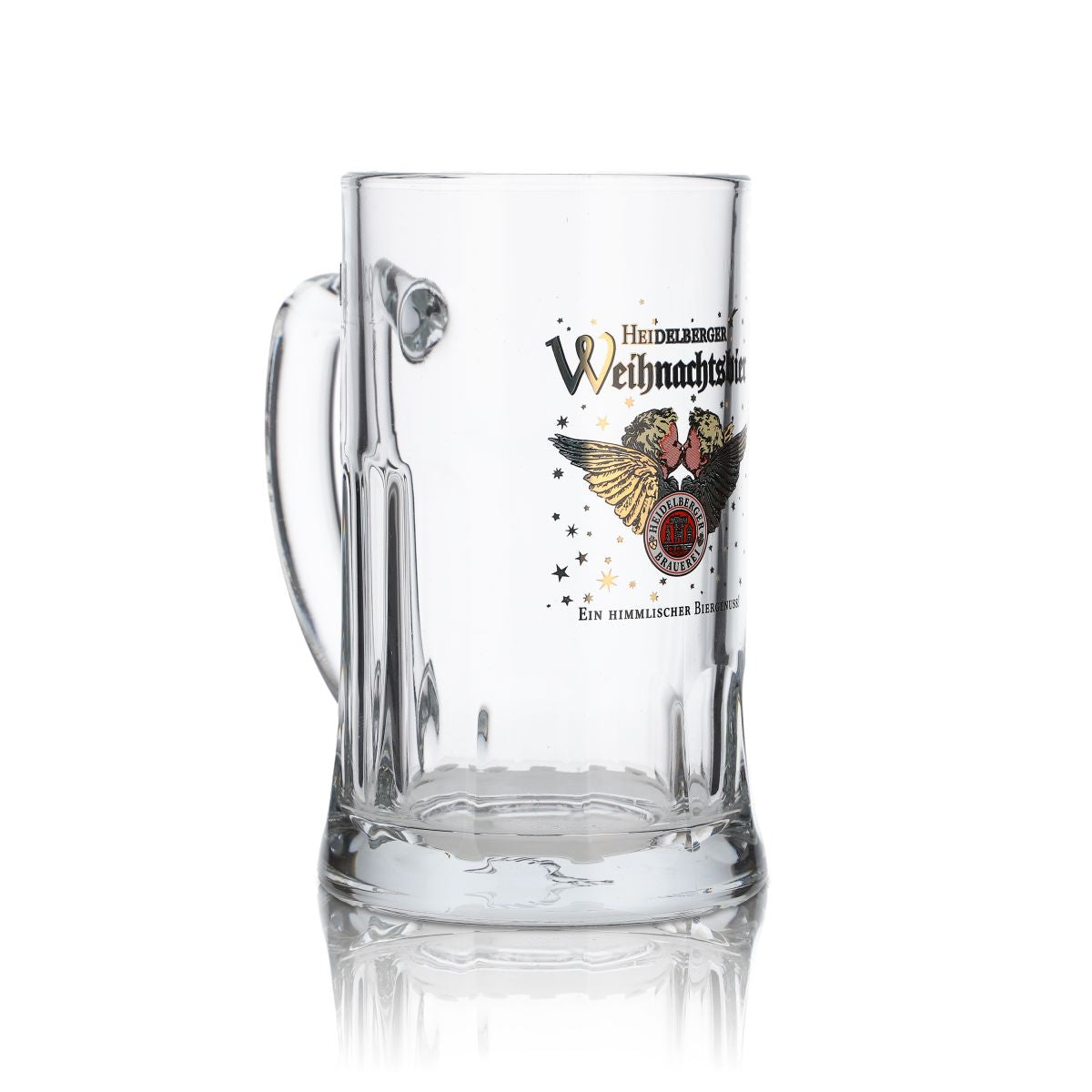 Heidelberger Brauerei Glas 0,3l Bierkrug Weihnachtsbier Humpen Seidel Gläser – Ansicht 2