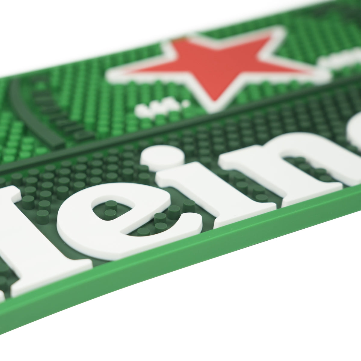 Heineken Bier Barmatte Barzubehör 59,7x18,3x1cm Grün Genoppt – Ansicht 4