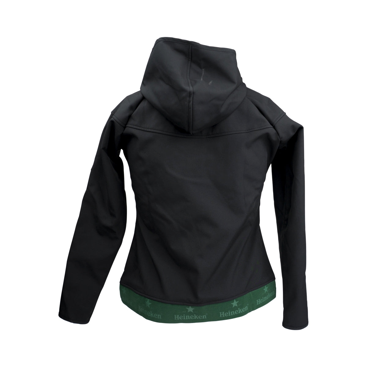 Heineken Bier Jacke Damen Gr. L Schwarz/Grün Softshell mit Reißverschluss – Ansicht 3