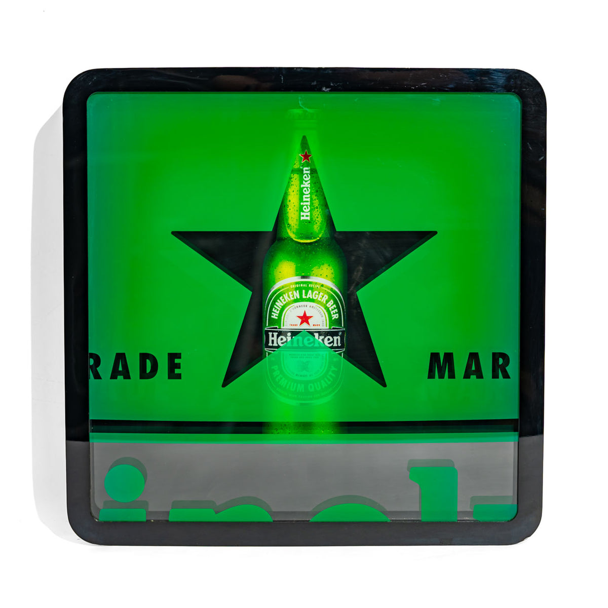 Heineken Bier LED Leuchtreklame Leuchte 40x40 cm inkl. Netzteil Kasten – Ansicht 2