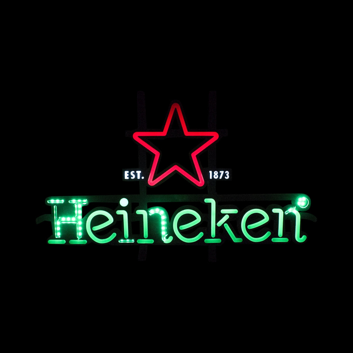 Heineken Bier Leuchtreklame LED Schild Licht Wand Tafel Licht grün Bar – Ansicht 2