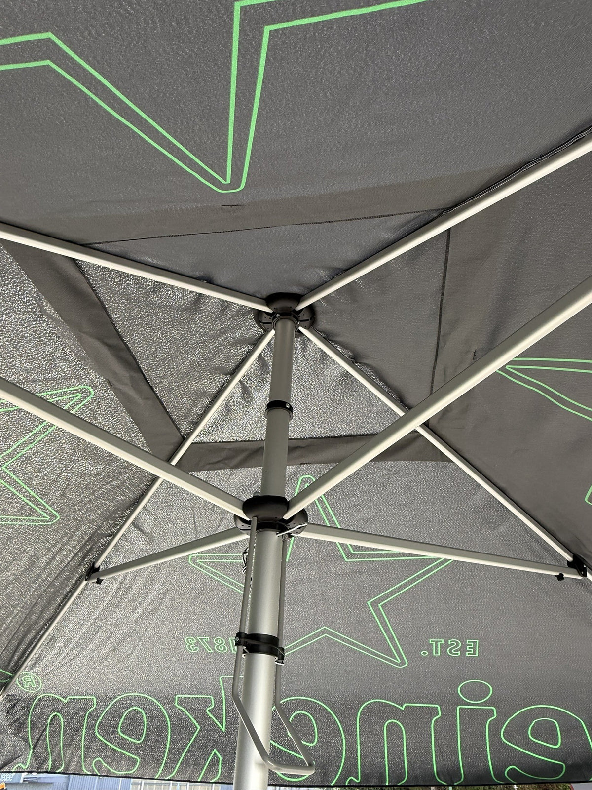 Heineken Bier Sonnenschirm 3x3m Brauerei Gastro Biergarten Schirm – Ansicht 2