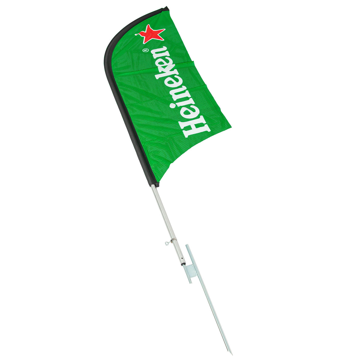 Heineken Bier Strandfahne "Bowhead Flag" 70x190 cm inkl. Metallstange