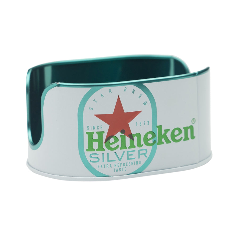 Heineken Bierdeckel Halter Silver Untersetzer Coaster Niederlande Beer Gastro