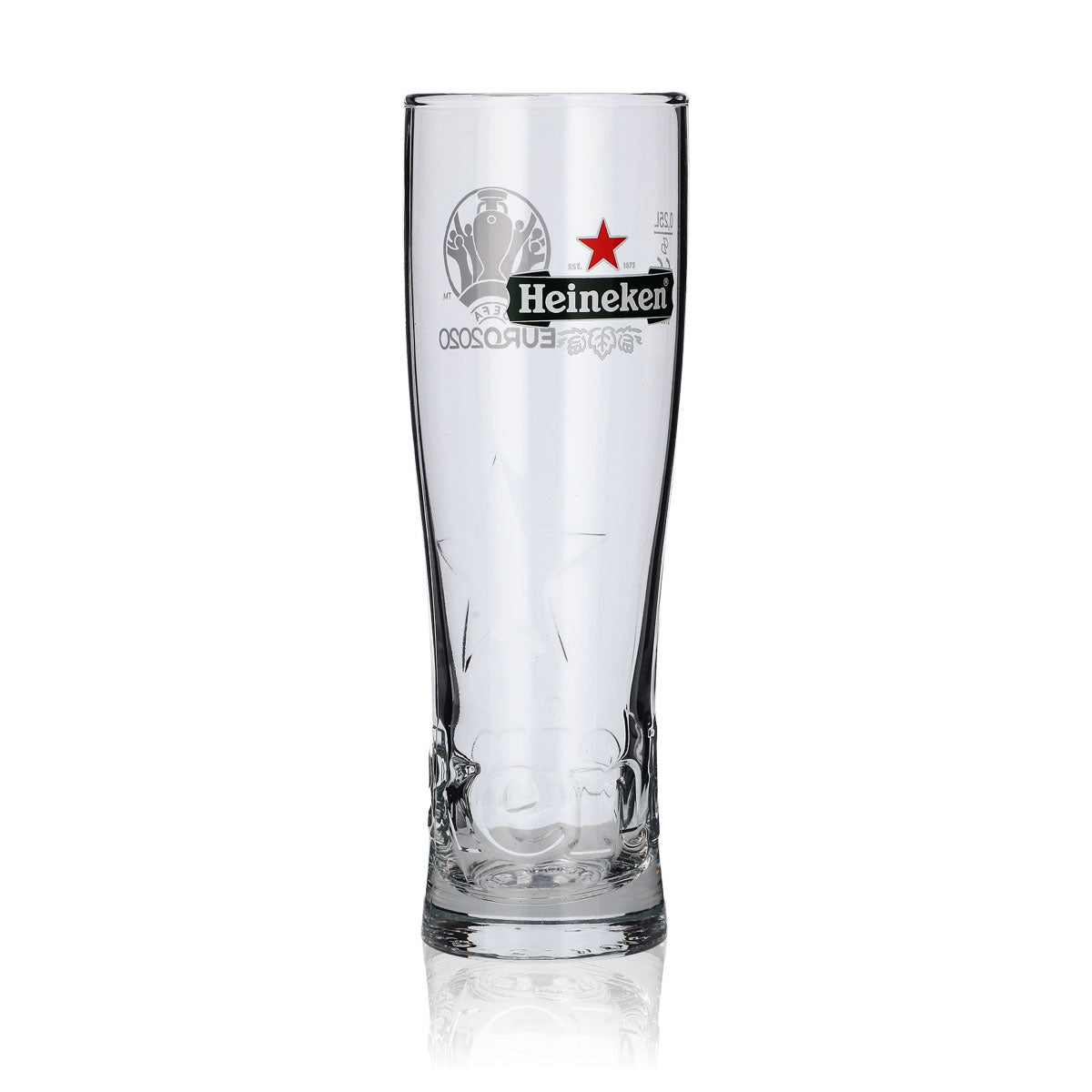 Heineken Bierpokal Glas 0,25l EURO 2020 Star Relief Glass Gläser Sonderedition