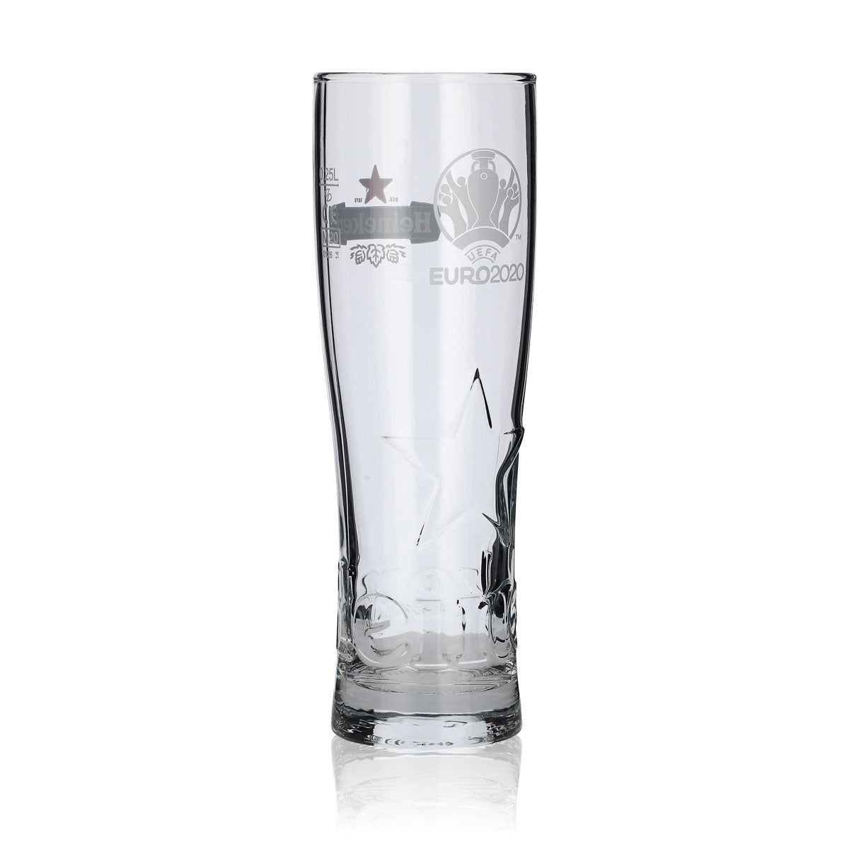 Heineken Bierpokal Glas 0,25l EURO 2020 Star Relief Glass Gläser Sonderedition – Ansicht 4