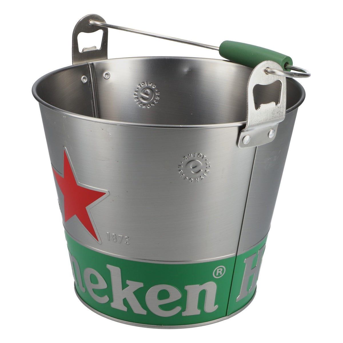Heineken Kühleimer Blecheimer Flaschenkühler Eiseimer Bierflaschenkühler – Ansicht 3
