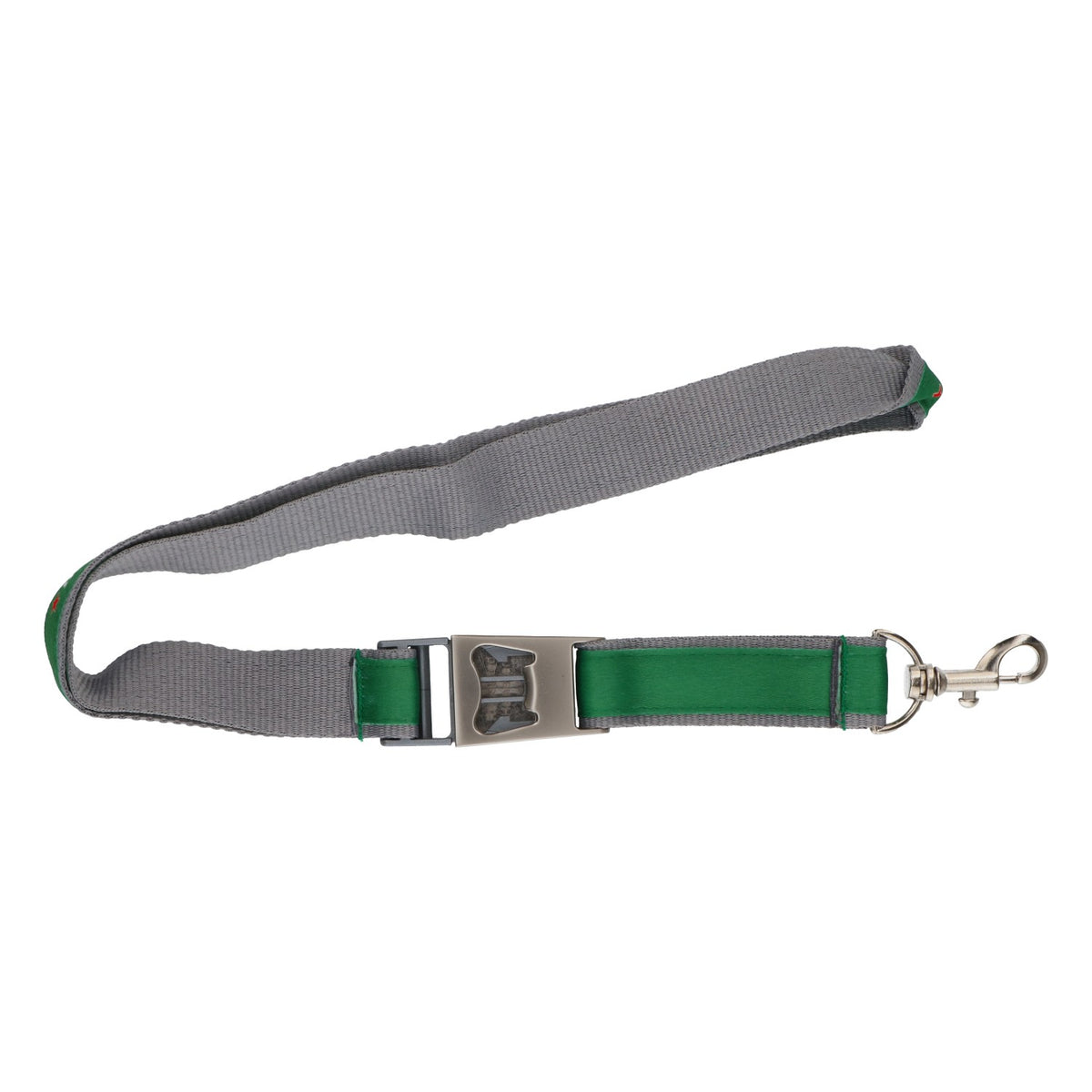 Heineken Schlüsselband Flaschenöffner Metallschnalle grün/grau Lanyard – Ansicht 2