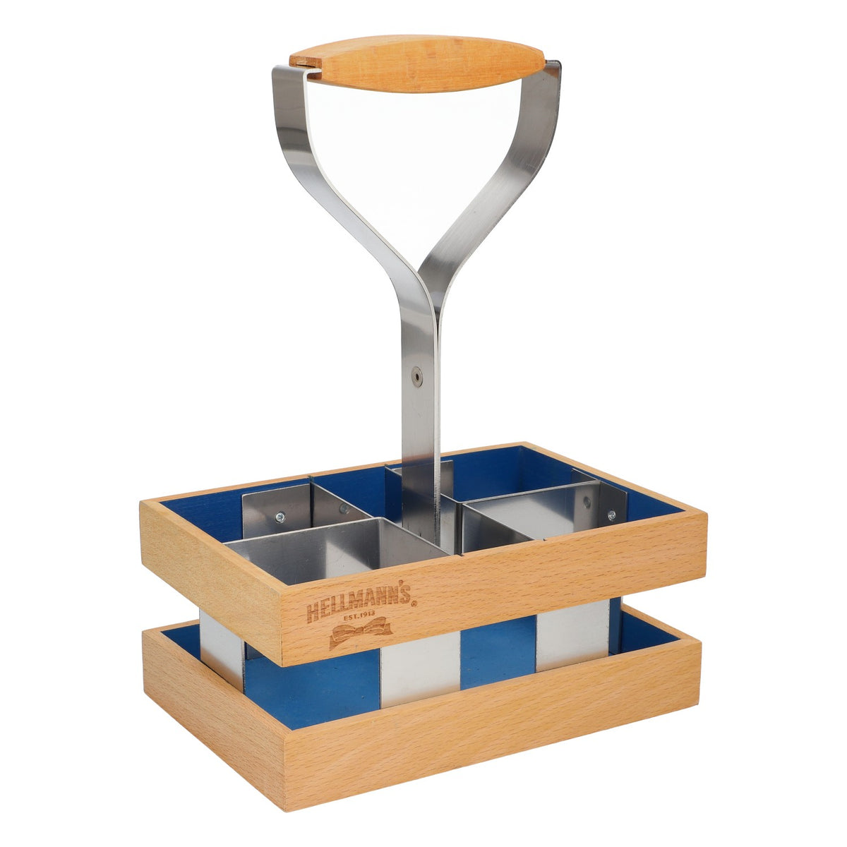 Hellmann´s Soßenträger Holzkorb Ketchup Majo Senf Tragekörbchen