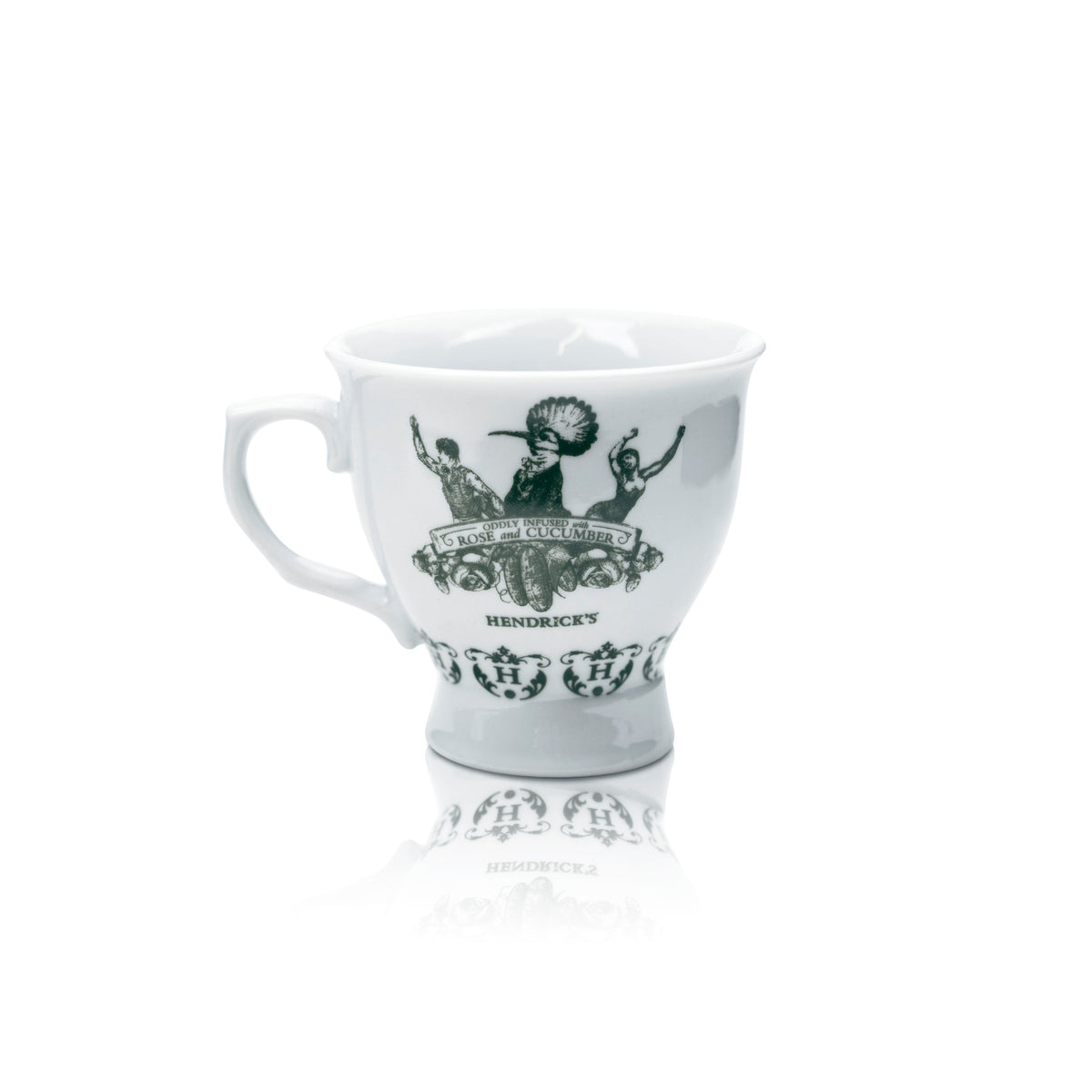 6x Hendricks Tasse 170 ml + Unterteller Kaffee Tee Henkel Glas Gläser Gin Tonic – Ansicht 2
