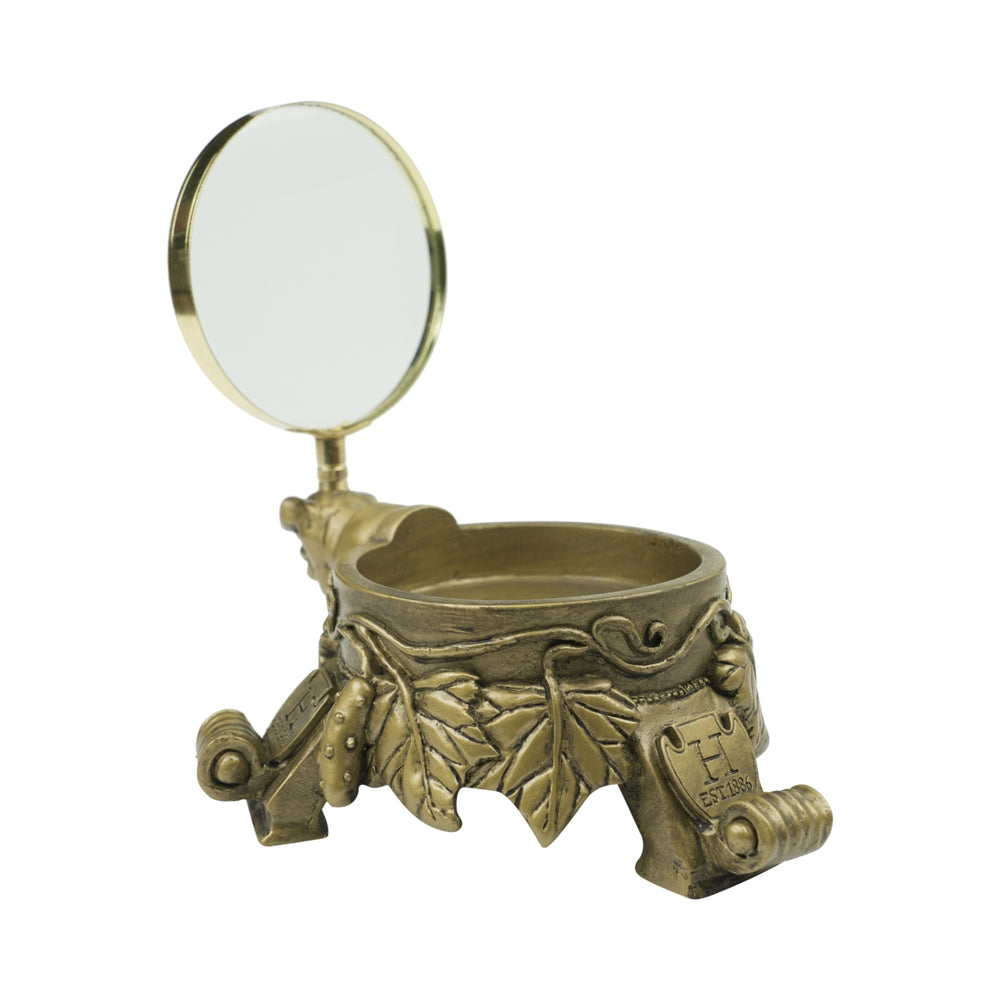 Hendricks Gin Glorifier Lupe Magnifier Gold Flaschen Aufsteller Display Selten