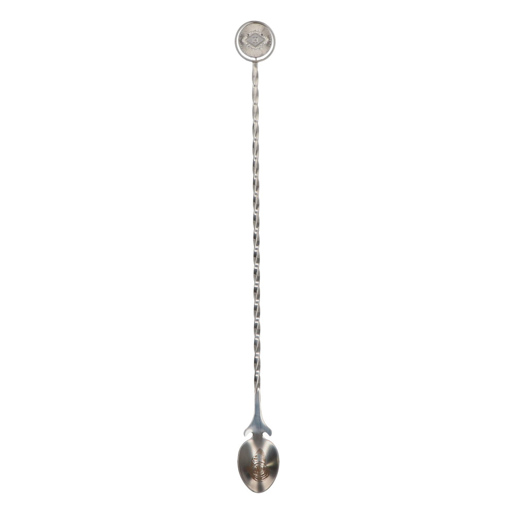 Hendricks Gin Stirrer Barlöffel neu Edelstahl silber Cocktaillöffel Rührstab