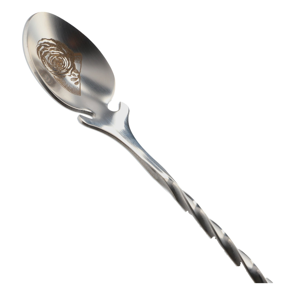 Hendricks Gin Stirrer Barlöffel neu Edelstahl silber Cocktaillöffel Rührstab – Ansicht 2