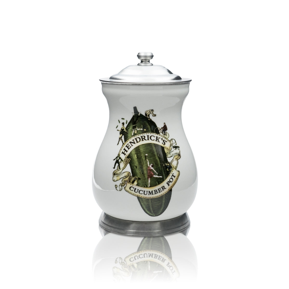 Hendrick Gin Porzellan Bundle Set aus 13teil.Teeservice 1,5l Gurkentopf – Ansicht 2