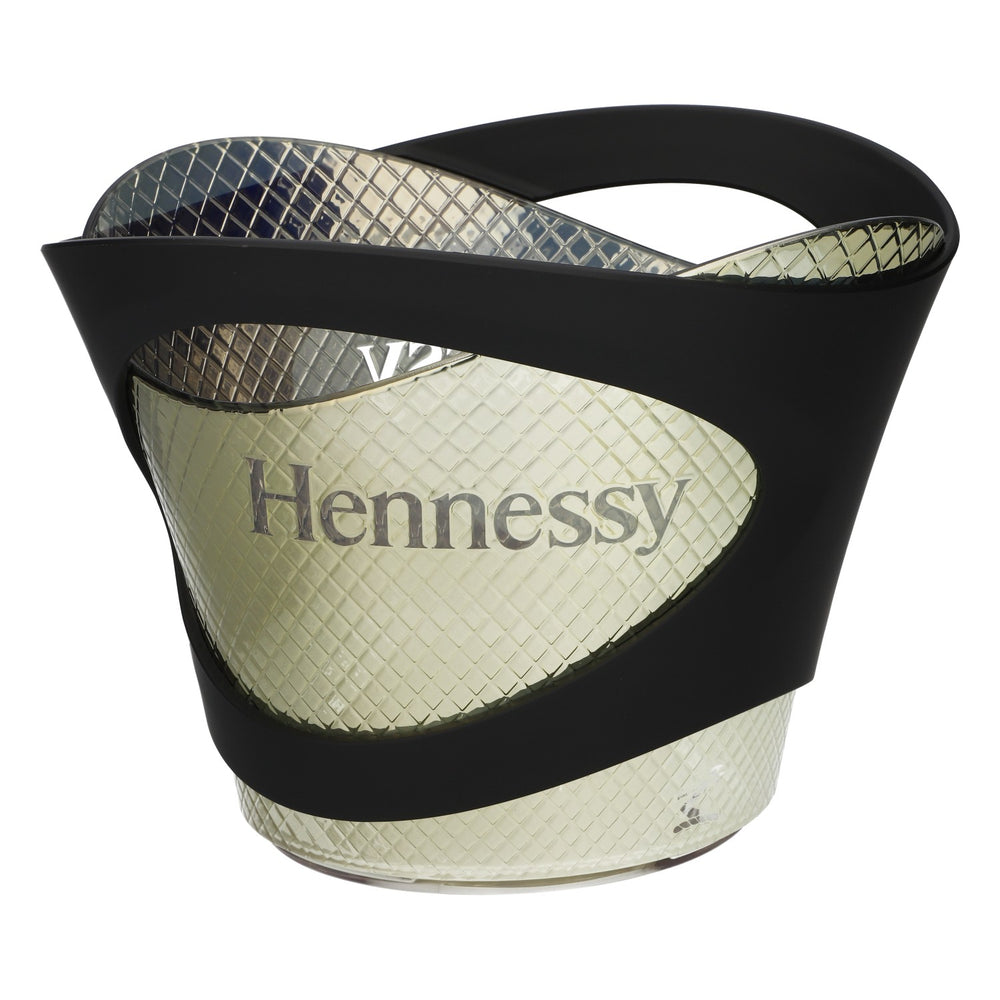 Hennessy Whiskey LED Kühler Eiswürfelbehälter Akku gold/Schwarz Groß