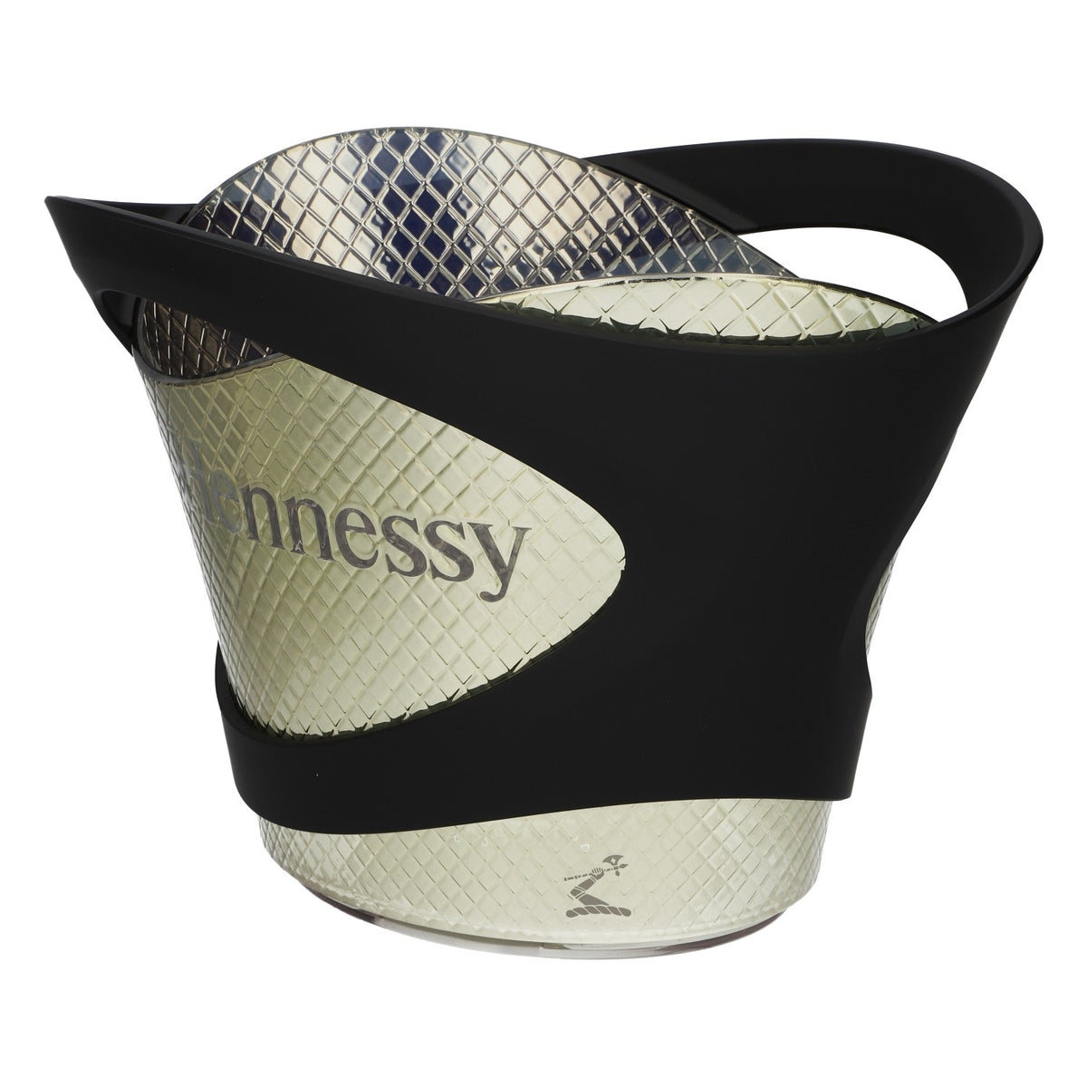 Hennessy Whiskey LED Kühler Eiswürfelbehälter Akku gold/Schwarz Groß – Ansicht 4