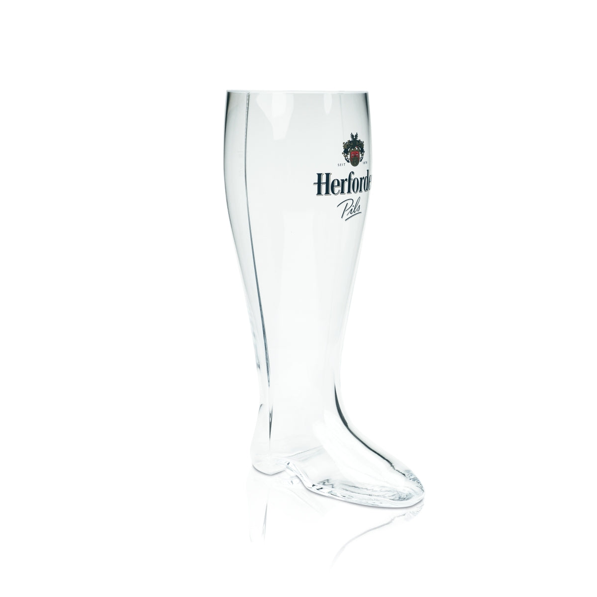 Herforder Bier Stiefel Glas 2l XL Gläser Party JGA Fußball Schuh Humpen Krug