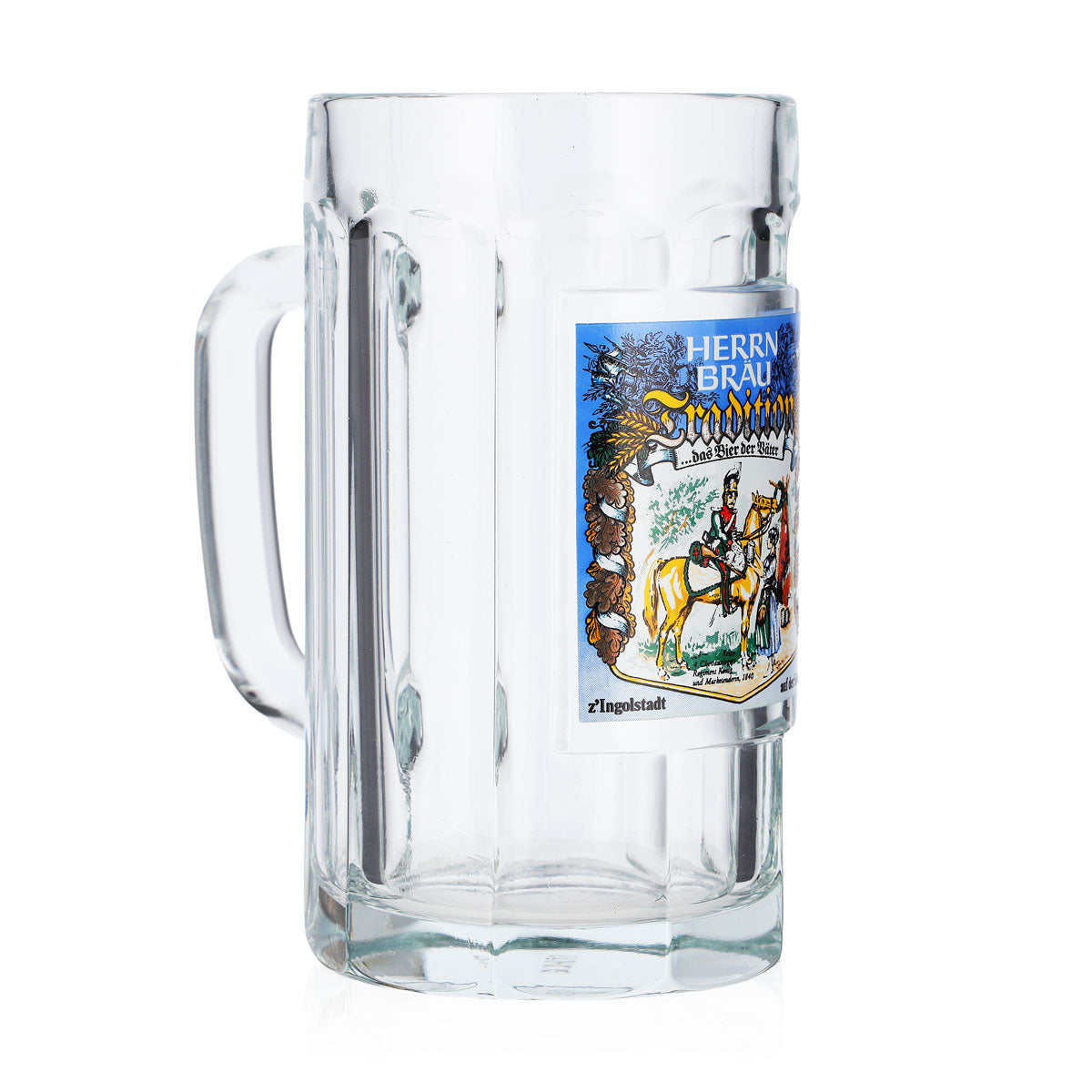 Herrnbräu Bier Glas 0,5l Krug Ingolstadt Sahm – Ansicht 2