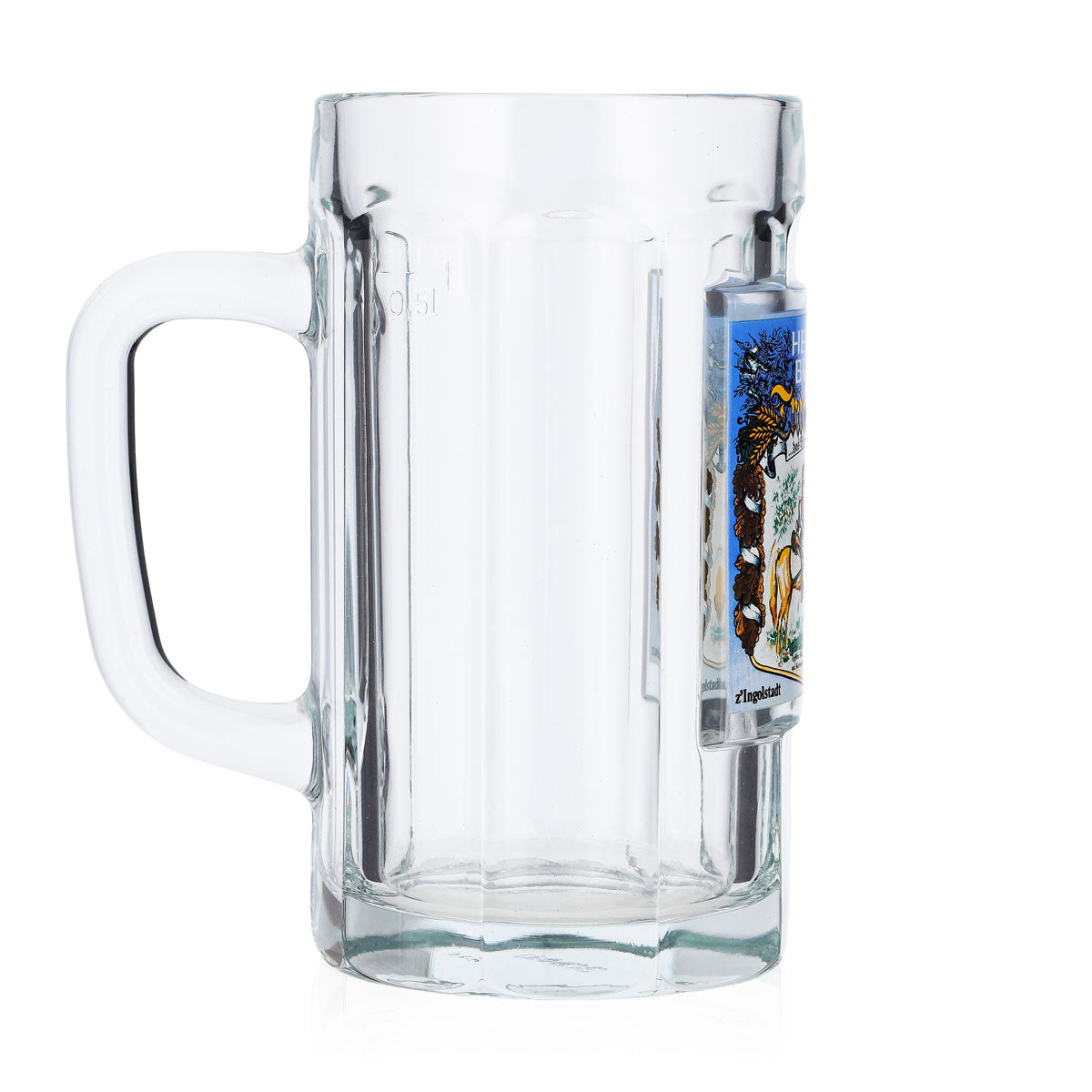 Herrnbräu Bier Glas 0,5l Krug Ingolstadt Sahm – Ansicht 3