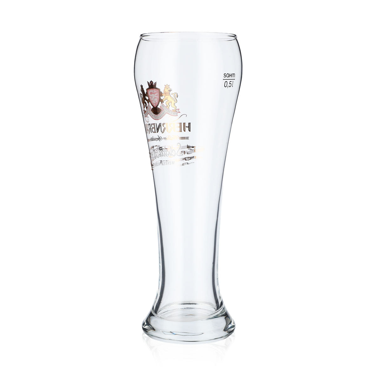 Herrnbräu Bier Glas 0,5l Weißbierglas "Schneewalter Winter-Weisse" Sahm – Ansicht 3