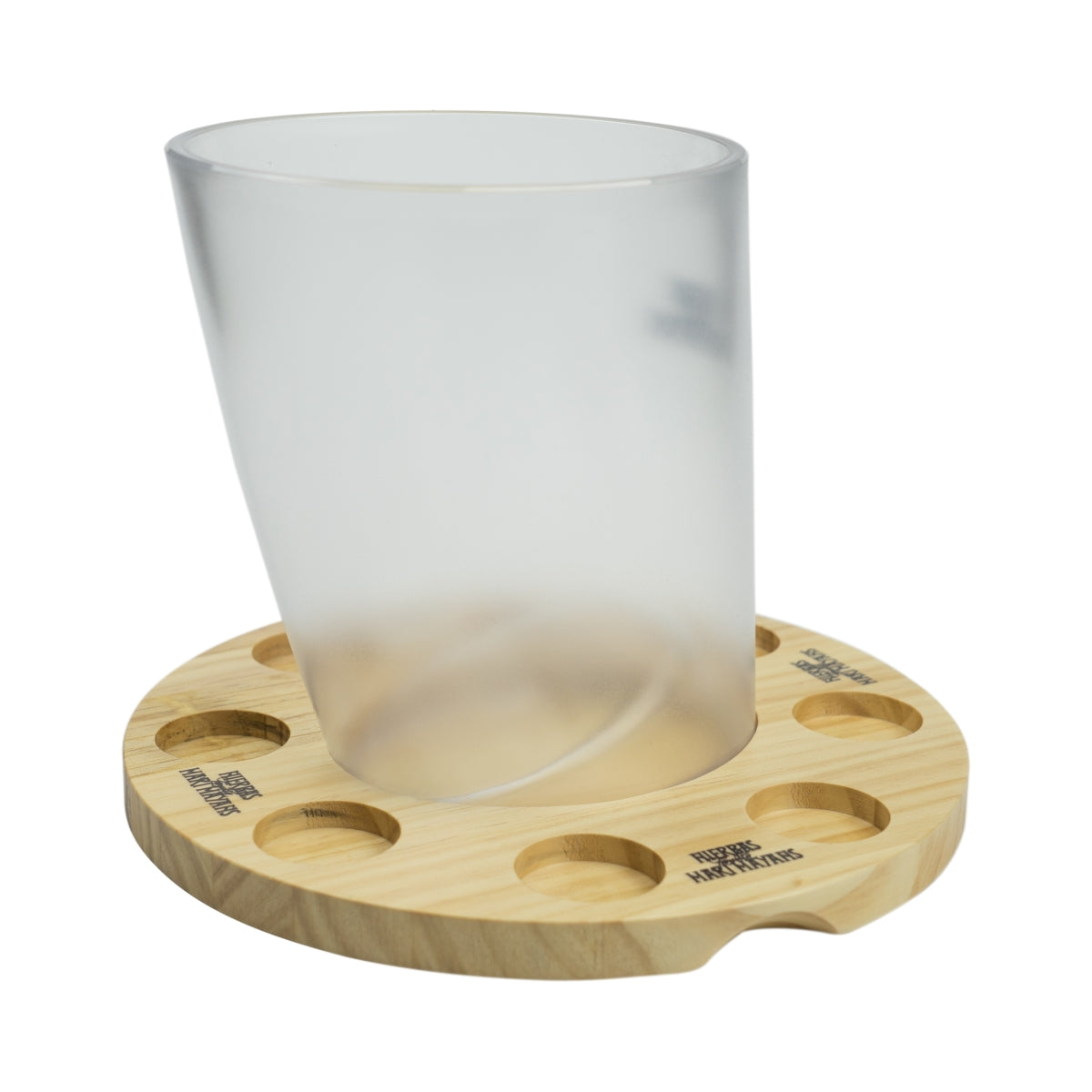 Hierbas Kräuterlikör Kühler + Holz Tablett Eisbox Kühler Flasche Bar Shot Vintage – Ansicht 2