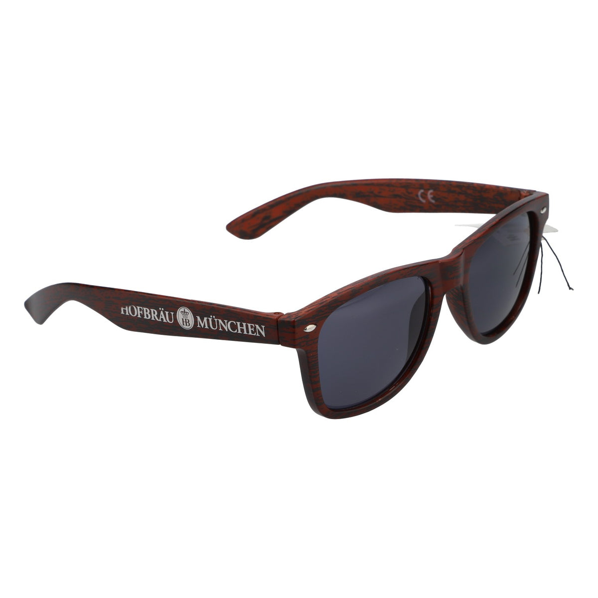 Hofbräu Bier München Sonnenbrille Partybrille in Holzoptik UV 400