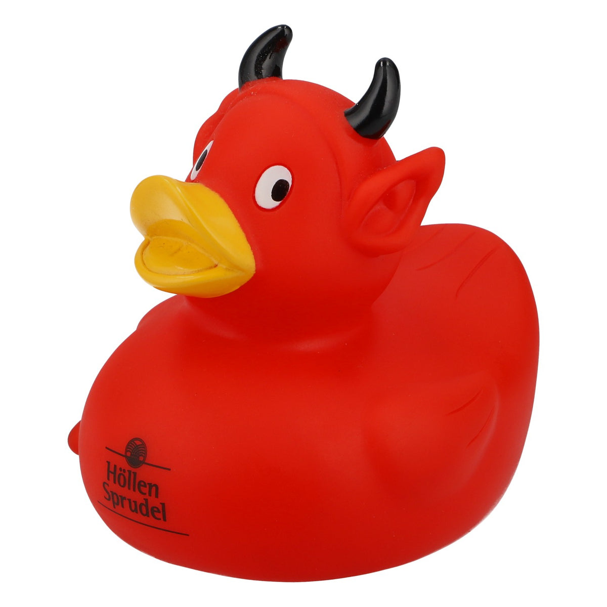 Höllensprudel Devil Gummiente Badeente Quietscheente Rot Hörner Dreizack