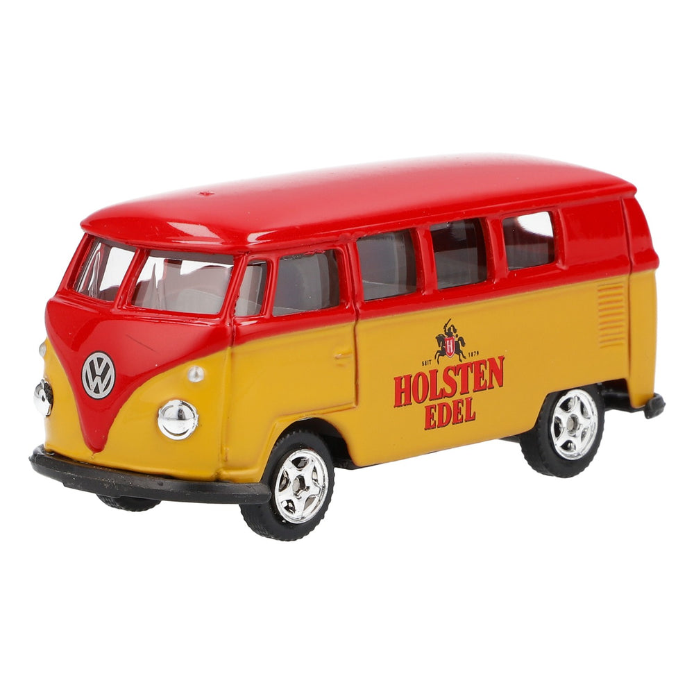 Holsten Bier Modell Auto 1962er VW Bulli Automodell Maßstab 1:64 Rot/gelb