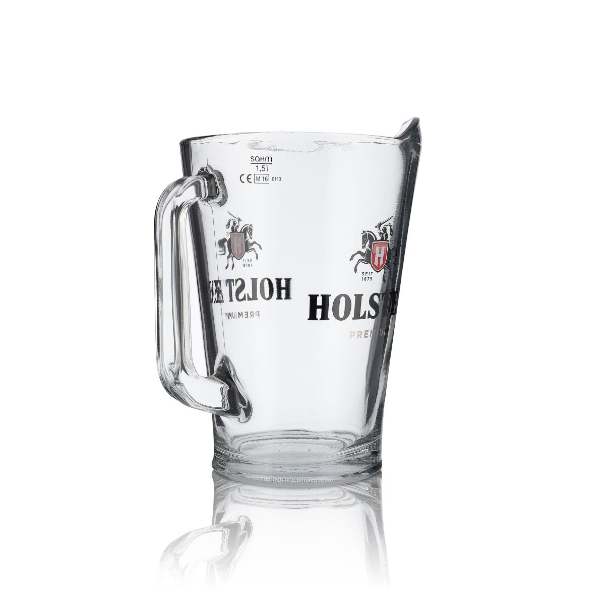 Holsten Pilsener Pitcher 1,5l Glaskaraffe Bierkanne Bierkrug Kneipe Pub Gastro – Ansicht 2