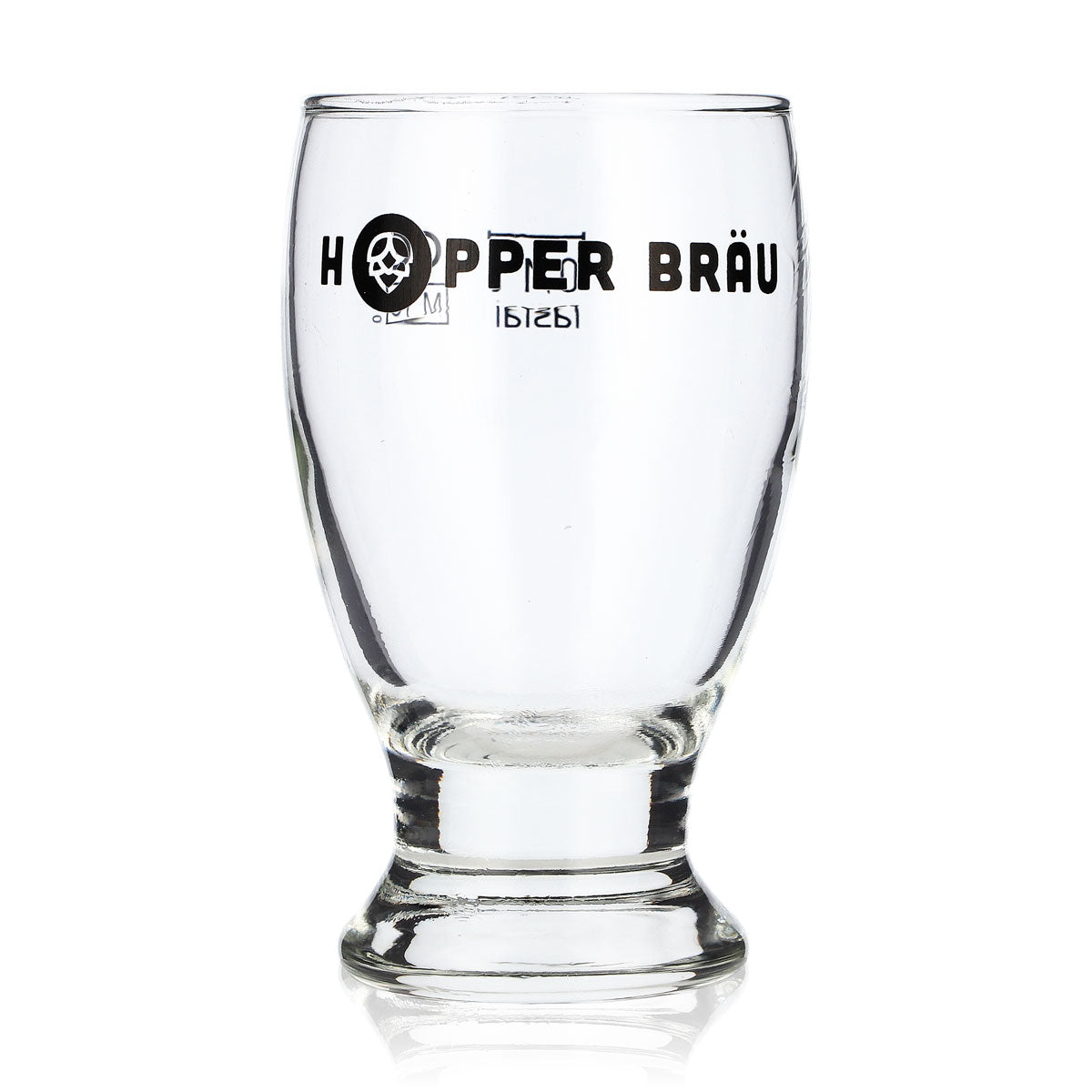 Hopper Bräu Bier Glas Stamper 0,1l Pokalglas Mini Rastal Bierglas Pilsglas Pint