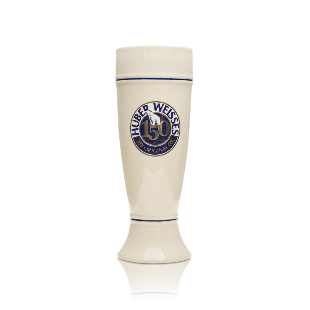 Huber Weisse Glas 0,5l Hefe Weizen Humpen Ton Pokal Gläser Sammler Sonderedition