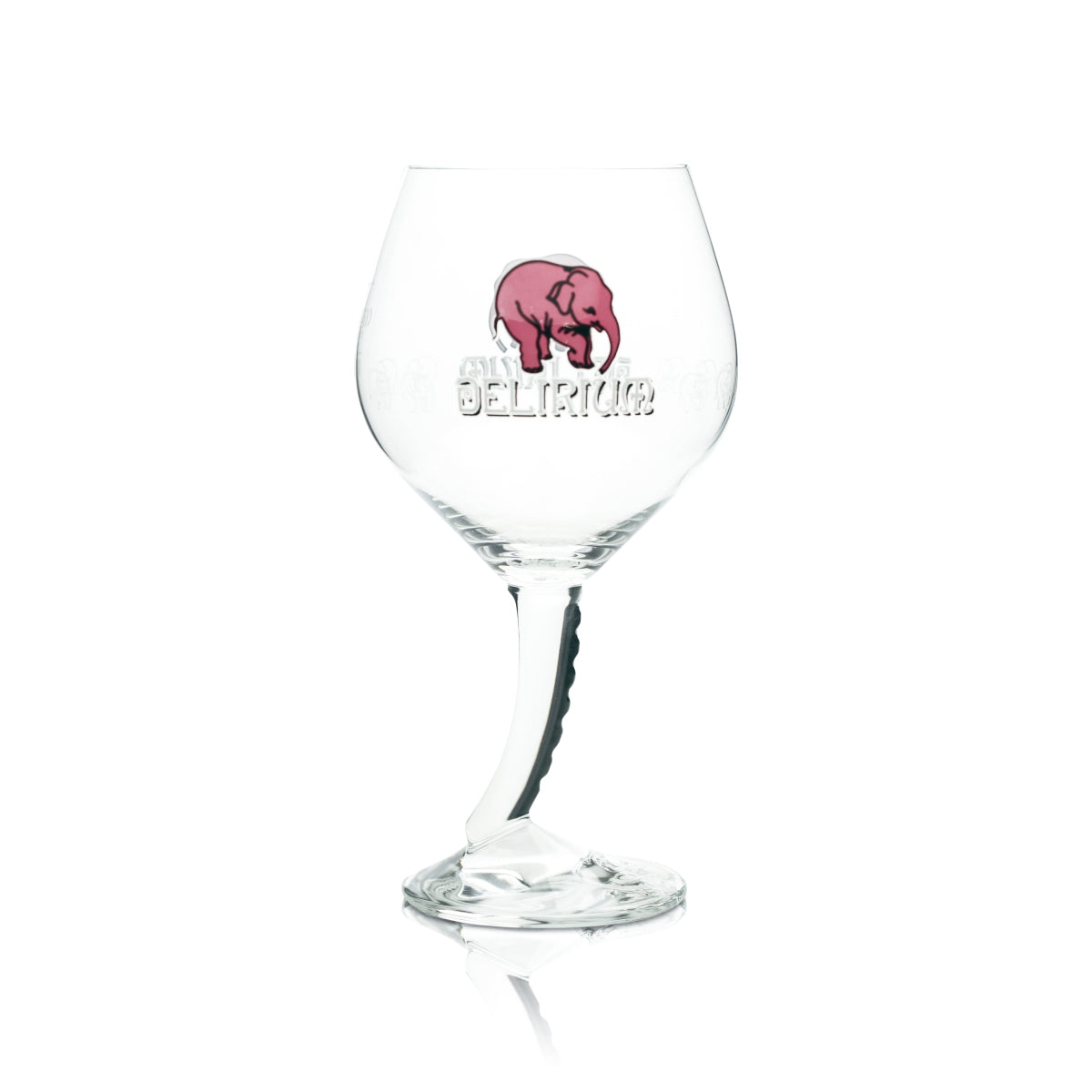 Huyghe Delirium Craft Bier Glas 0,5l Pokal Ballon Gläser Elefant pink Beer – Ansicht 3