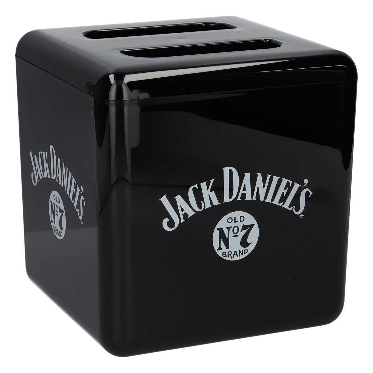 Jack Daniel's Whiskey Acryl Kühler Eiswürfelbox schwarz Kunststoff Barzubehör