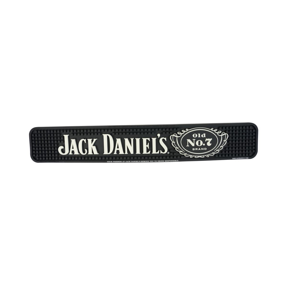 Jack Daniels Barmatte Abtropfmatte Serviceunterlagen Tresenmatte 53x9cm Schwarz