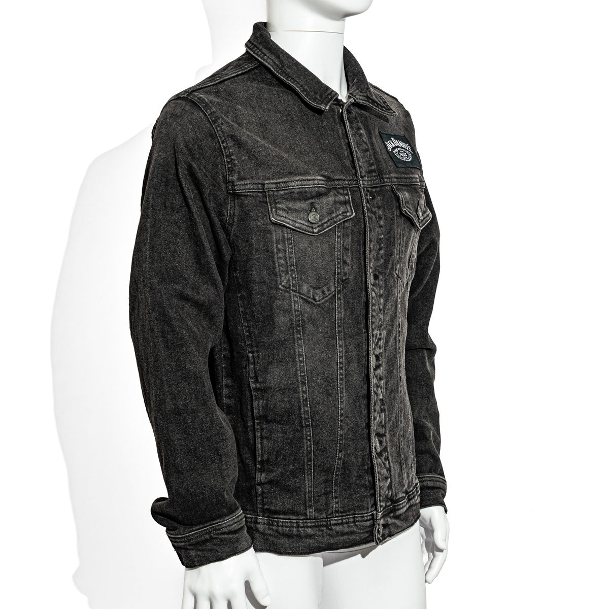 Jack Daniels Men LED Jeans Jacke lang,Festival Jacke full logo No7 Gr.XL – Ansicht 2