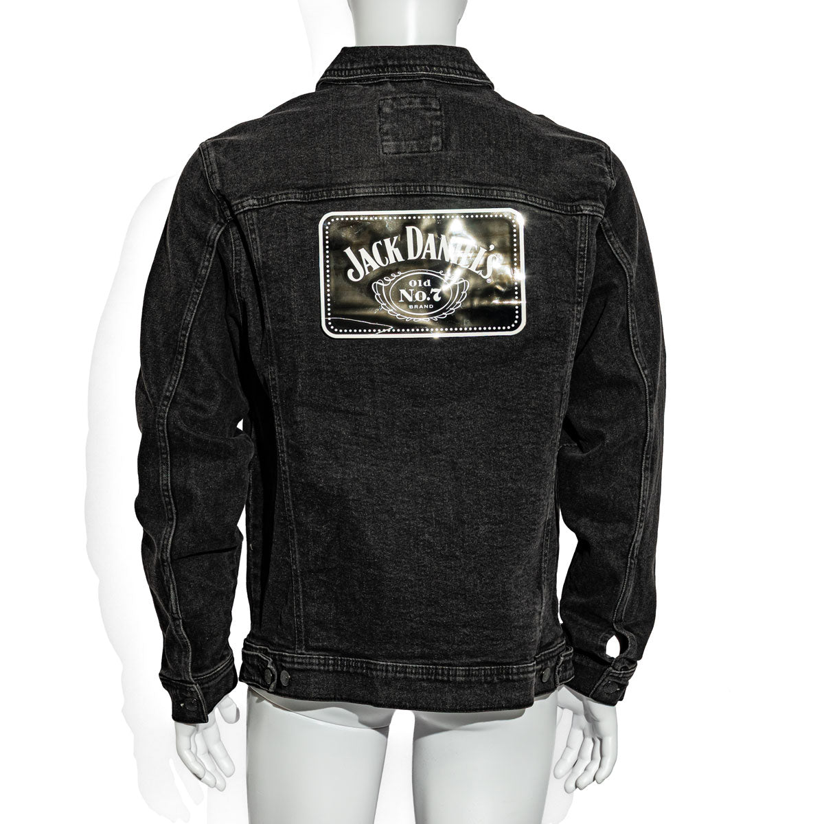 Jack Daniels Men LED Jeans Jacke lang,Festival Jacke full logo No7 Gr.XL – Ansicht 3