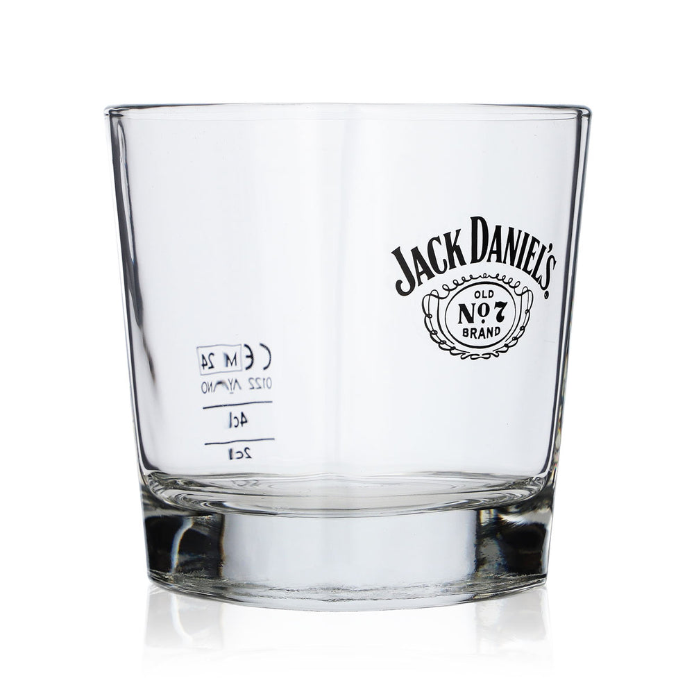 Jack Daniels Whiskey Glas 2cl/4cl Tumbler gerade Ausführung mit Flügellogo