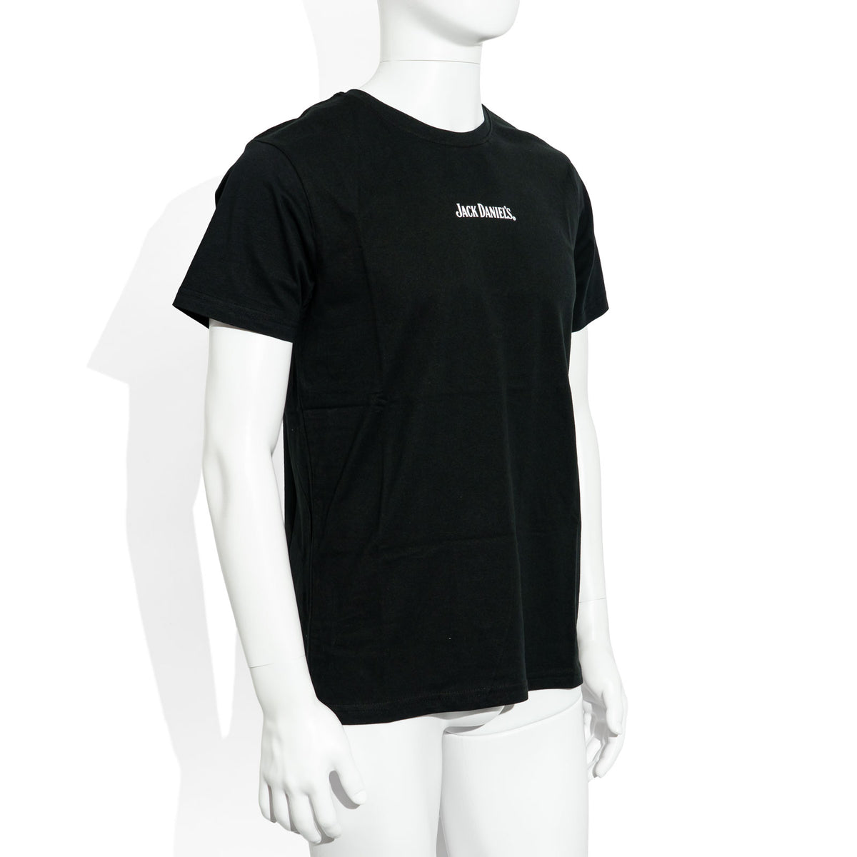 Jack Daniels Whiskey Glas Rundhals Unisex T-Shirt "Please" Baumwolle – Ansicht 2