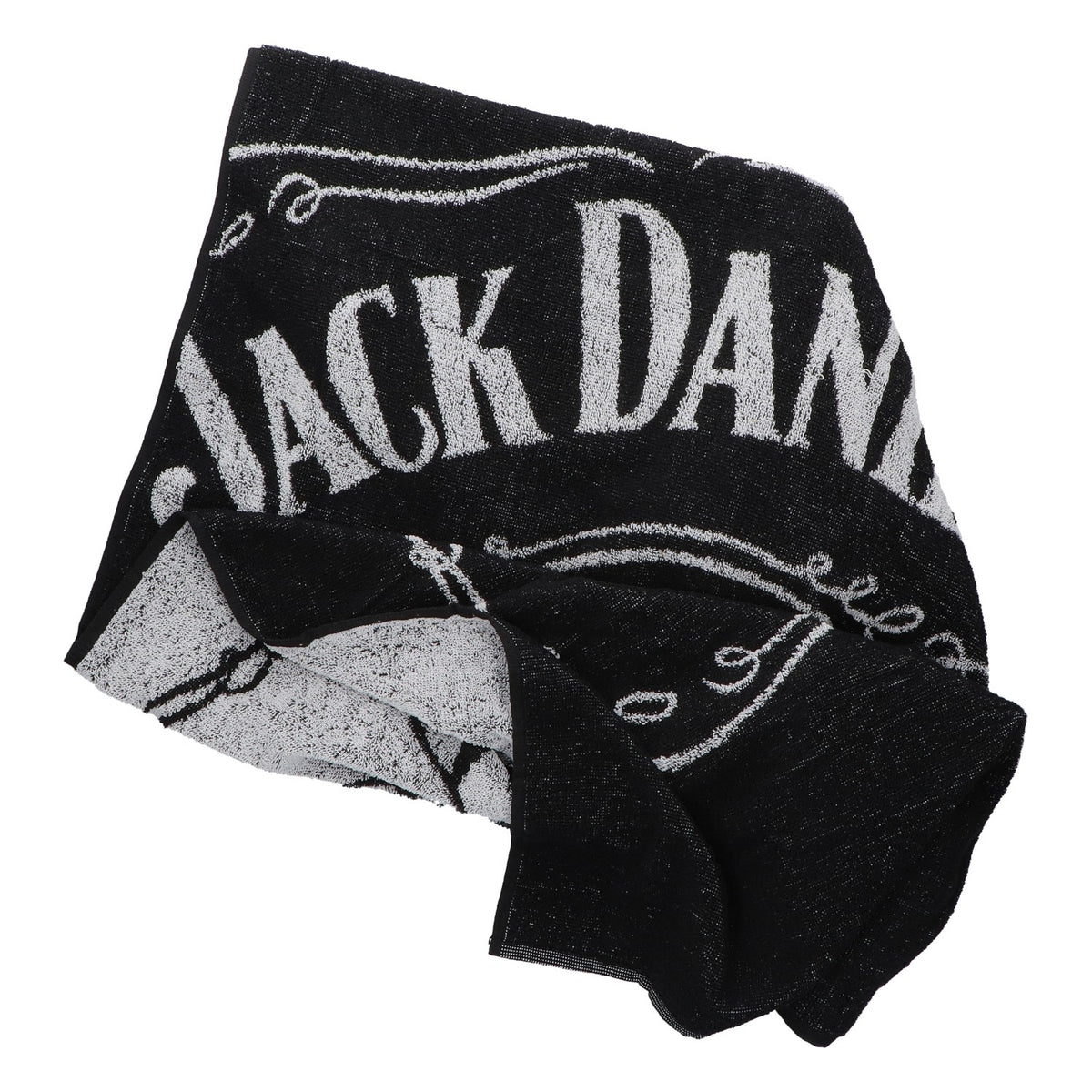 Jack Daniels Whiskey Handtuch schwarz 143x70cm neu Mischgewebe – Ansicht 2